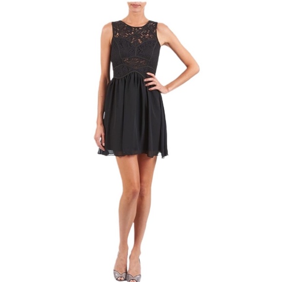 BCBG Generation little black lace cutout dress - Picture 2 of 11